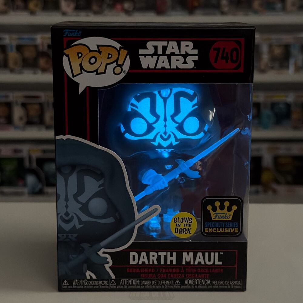 Funko Pop Star Wars Darth Maul Hologram Glow Specialty Series 740 Vinyl Figure